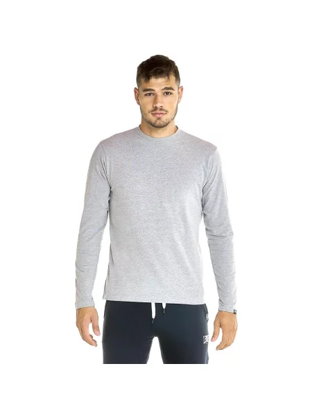 Lung tricou Leone 1947 cu mâneci lungi gri