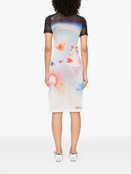 Rochie midi Casablanca până la genunchi de costum alb