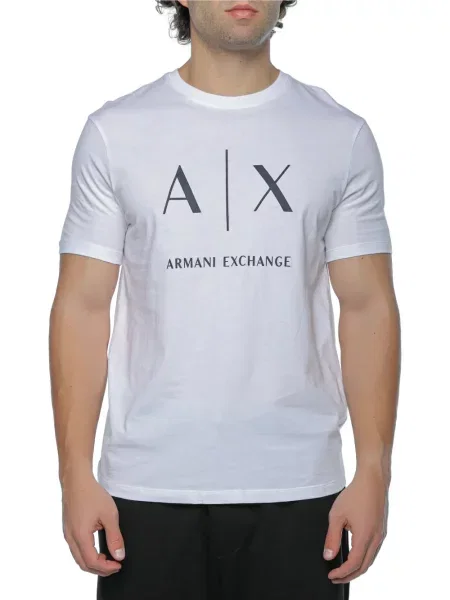 Póló Armani Exchange nyomtatás fehér