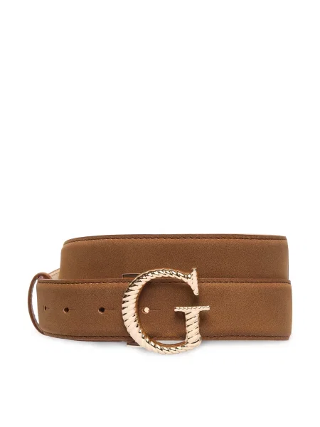 Ζώνη Guess καφέ