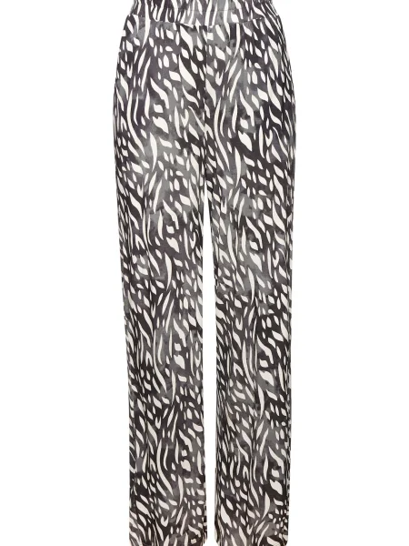 LASCANA Pantaloni crem / amestecat negru