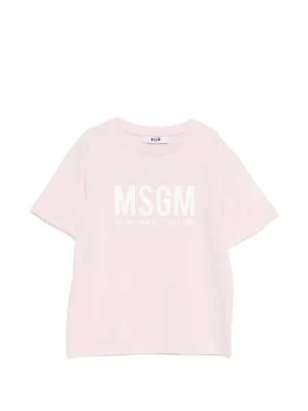 Koszulka dziecięca Msgm różowa