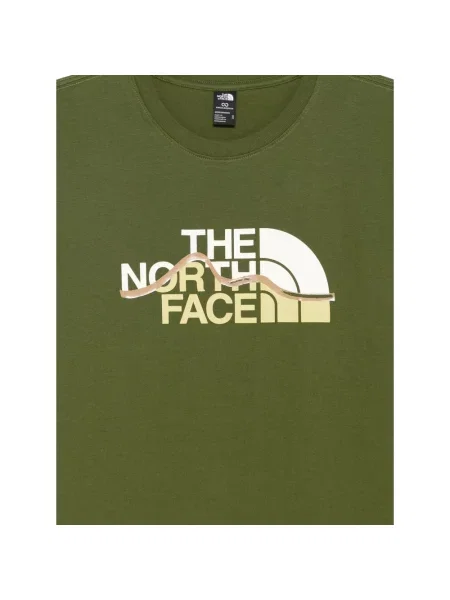 Krótka koszulka sportowa The North Face z krótkim rękawem zielona