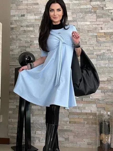 Oblekové šaty By O La La modré