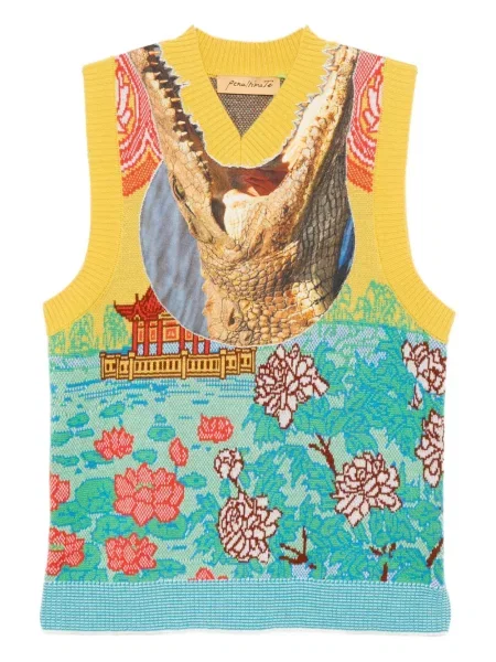 Елек Penultimate с принт синьо