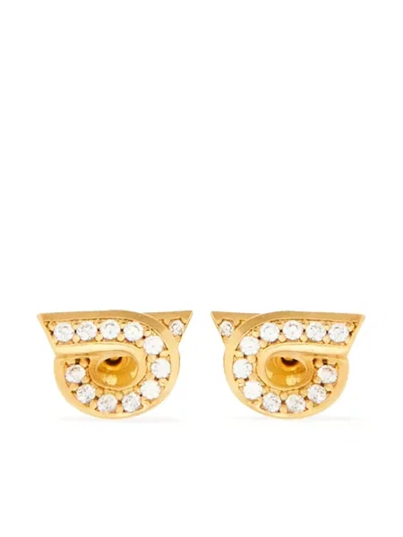 Обеци Ferragamo златисто