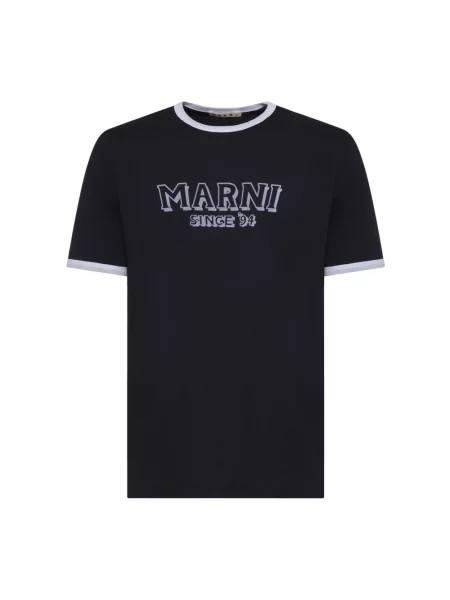 Koszulka Marni z logo czarna