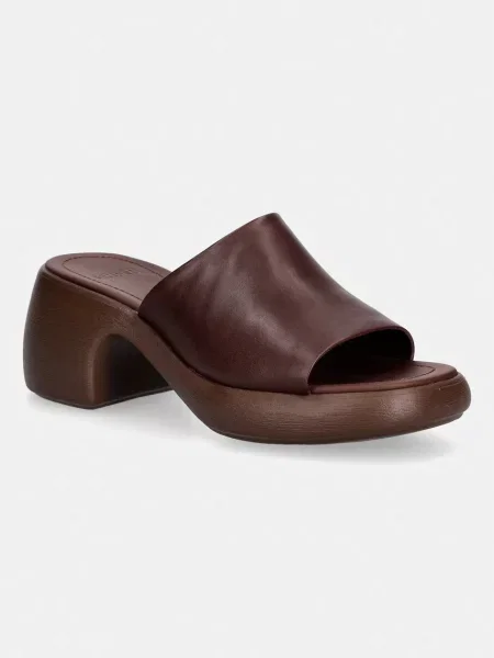 Camper papuci cu pentru femei din piele Thelma Sandal maro