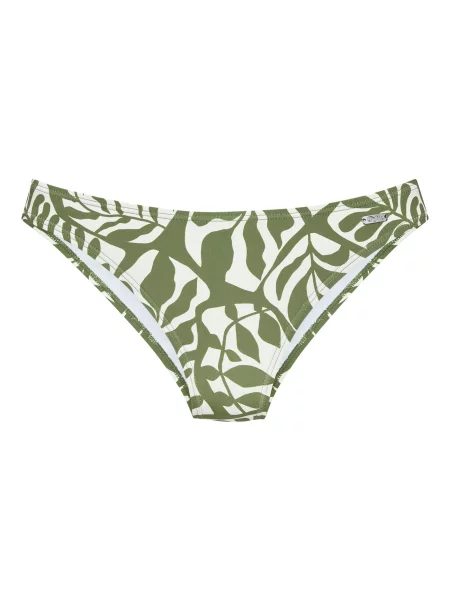 BUFFALO Slip costum de baie oliv alb