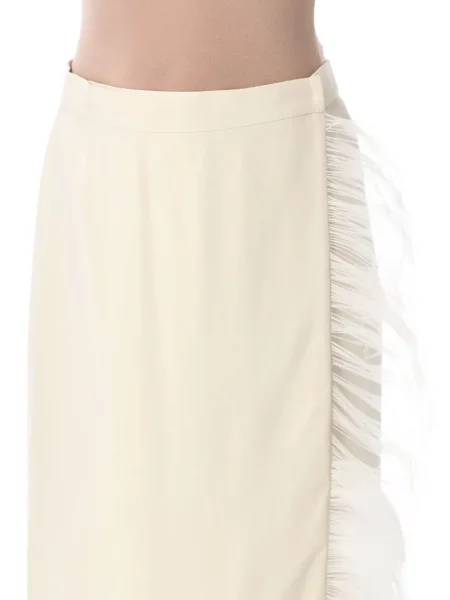 Fustă midi Alberta Ferretti cu pene plic