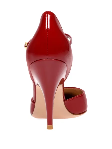 Pantofi cu toc Gianvito Rossi din piele roșu