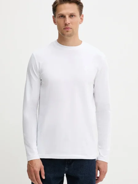 Tricou mânecă lungă Karl Lagerfeld alb