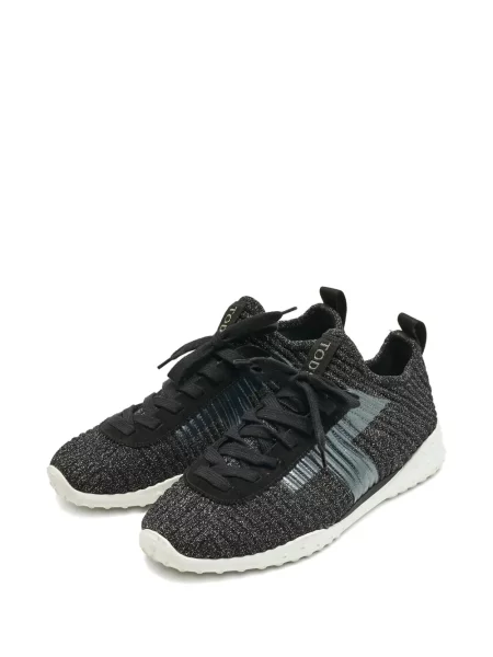 Sneakerși Tod's cu imagine retro negru