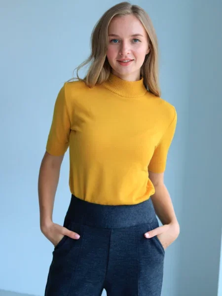 Джемпер Nita гірчичний вовна/акрил