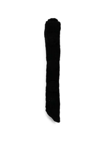 Fular Rockfish cu model floral cu aplicații negru