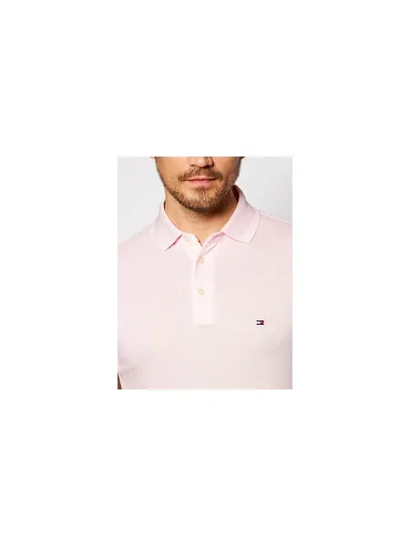 Tommy Hilfiger Pólóing Slim Fit rózsaszín