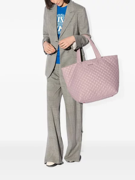 Matlasat geantă shopper Mz Wallace roz