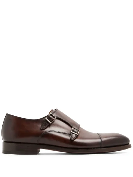 Pantofi monk Magnanni din piele maro