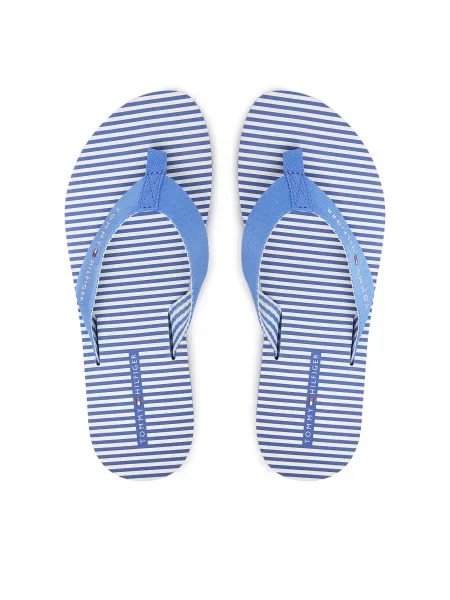 Japonke Tommy Hilfiger Th Ithaca Stripe Summer Sandal modra
