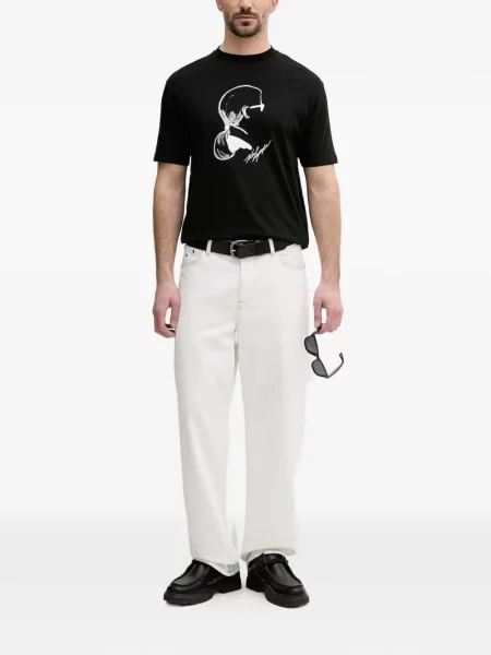 Tricou Karl Lagerfeld cu imagine negru