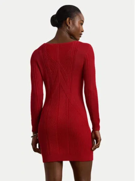 Lauren Ralph Lauren Pletené šaty červená