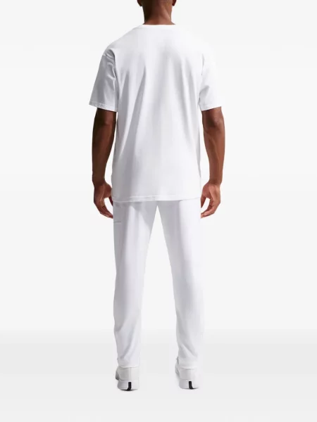 Pantaloni Nike alergare cu autograf alb