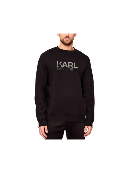 Bluza z kapturem Karl Lagerfeld czarna