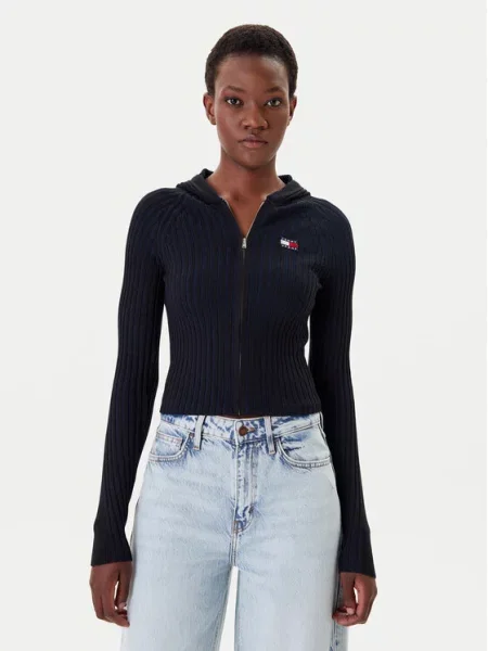 Pletena jopica Tommy Jeans bela