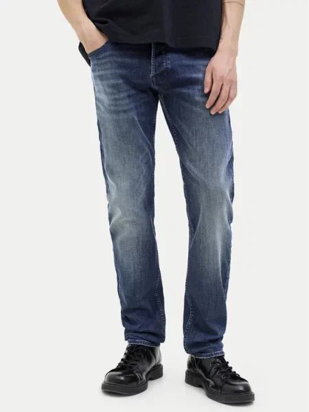 Jack & Jones Jeansy Glenn Original Granatowy