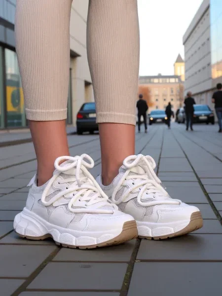 Sneakerși Resti alb