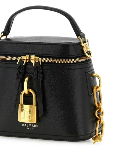 Geantă Balmain din piele negru