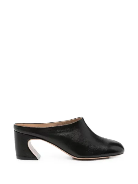 Papuci tip mules Adrianna Feretti din piele negru