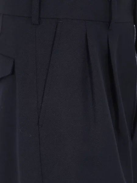 Pantaloni Junya Watanabe de lână negru