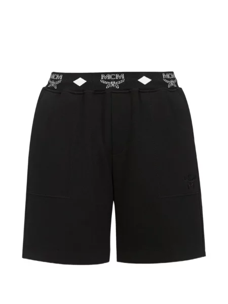 Pantaloni scurți Mcm cu autograf negru