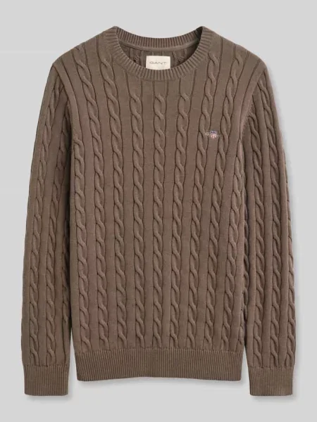 Sweter o kroju regular fit z czystej bawełny Gant