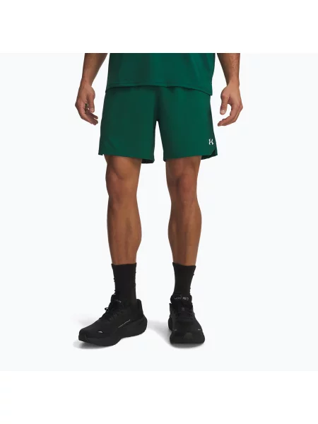 Pantaloni scurți de antrenament pentru bărbați Under Armour Vanish Woven Shorts campus ivy/white alb