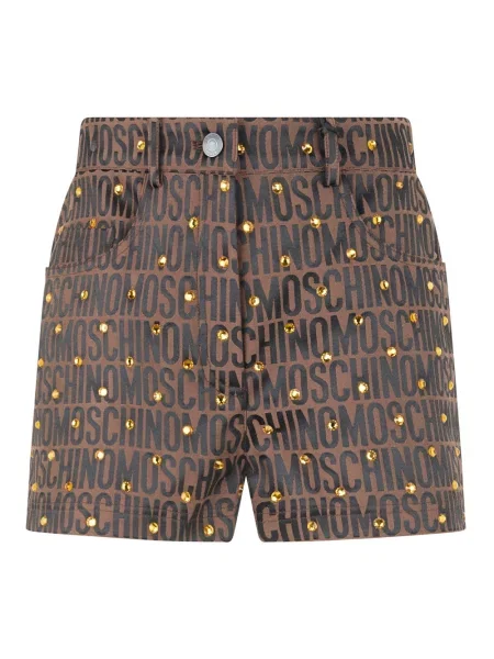 Spodnie Moschino brązowe