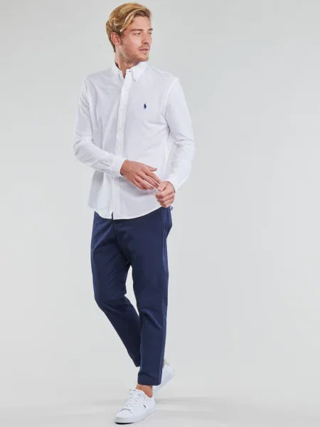 Polo Polo Ralph Lauren cu broderie alb