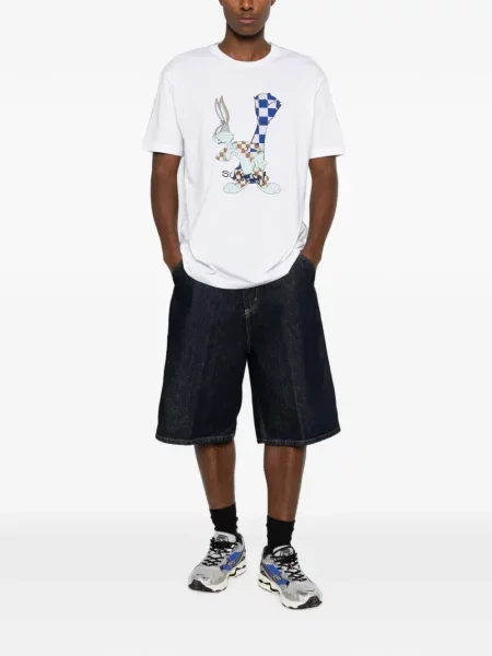 Scurt tricou Iceberg alb