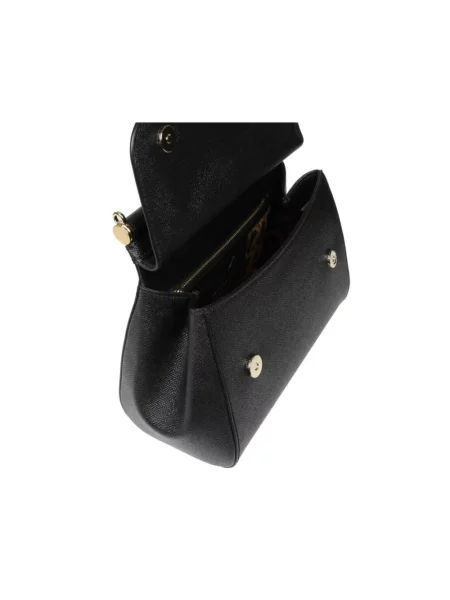 Torebka Dolce&gabbana skórzana czarna