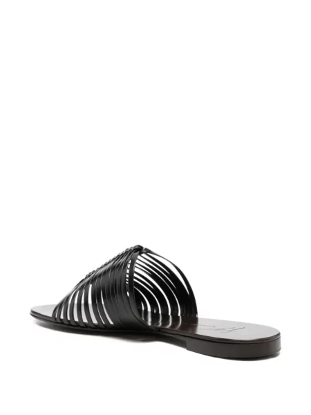 Sandale Giuseppe Zanotti fără toc negru