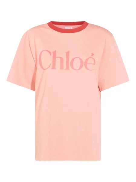 Tricou Chloé cu imagine roz