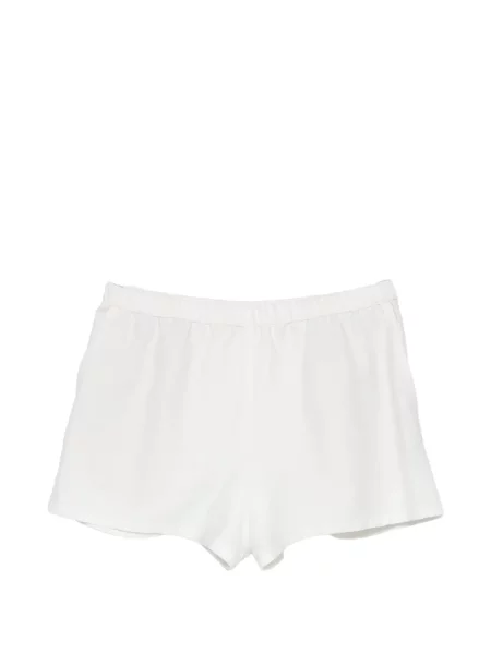 Pantaloni scurți Enza Costa din țesătură twill alb