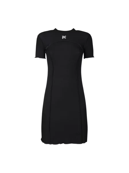 Sukienka mini Palm Angels z dżerseju czarna