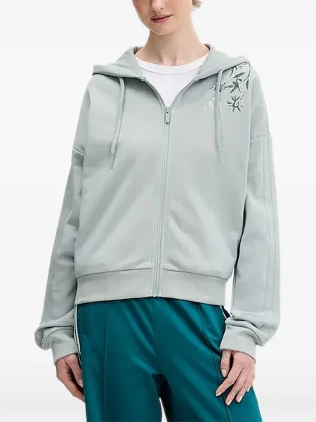 Kurtka Adidas w paski zielona