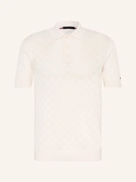 Tommy Hilfiger Pletené Polo Tričko krémová