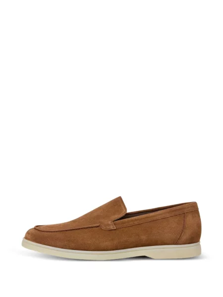 Pantofi loafer Hackett London din piele de căprioară maro