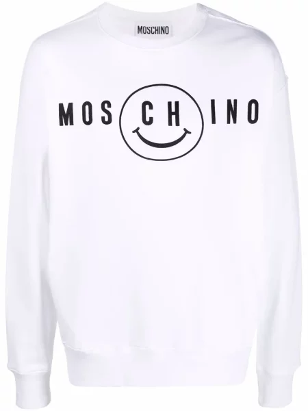 Hanorac Moschino cu imagine alb