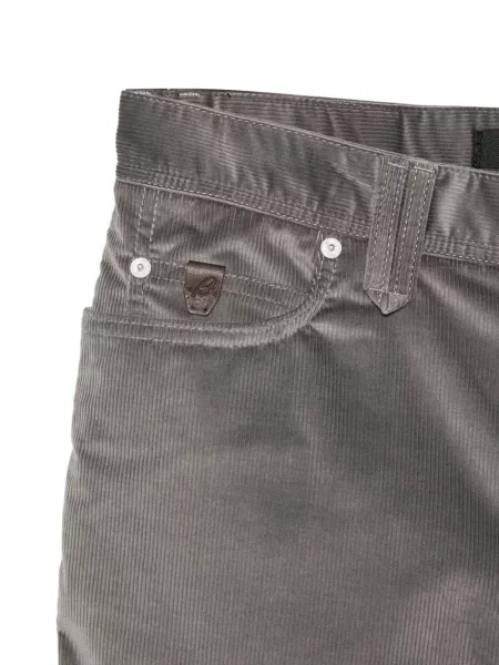 Pantaloni Brioni de catifea cord gri