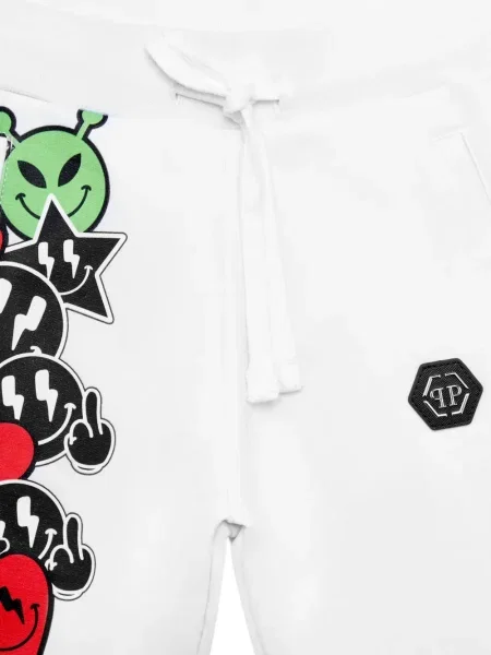 Szorty dziecięce Philipp Plein białe